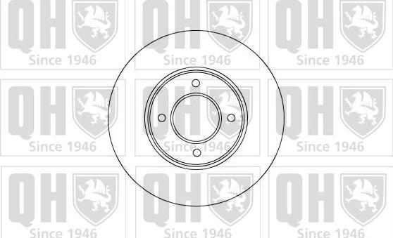 Quinton Hazell BDC1018 - Тормозной диск autosila-amz.com