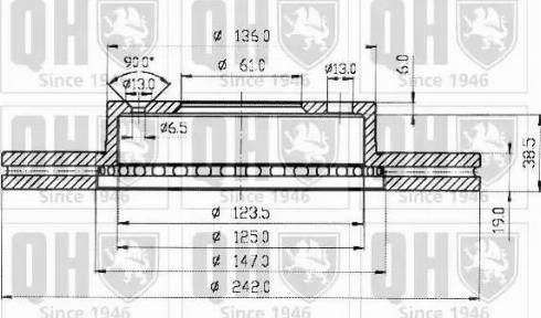 Quinton Hazell BDC3591 - Тормозной диск autosila-amz.com