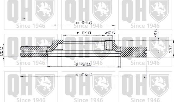 Quinton Hazell BDC3598 - Тормозной диск autosila-amz.com