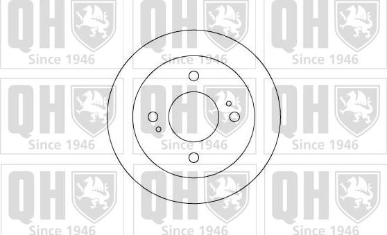 Quinton Hazell BDC3541 - Тормозной диск autosila-amz.com