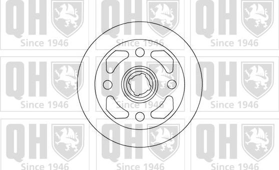 Quinton Hazell BDC3586 - Тормозной диск autosila-amz.com
