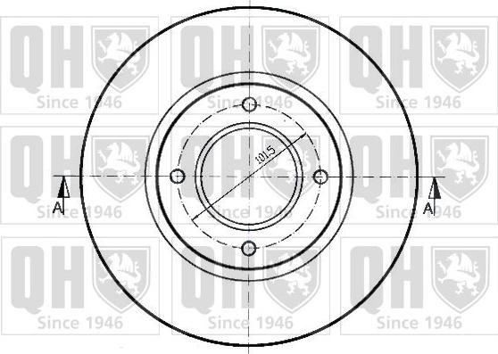 Quinton Hazell BDC3576 - Тормозной диск autosila-amz.com