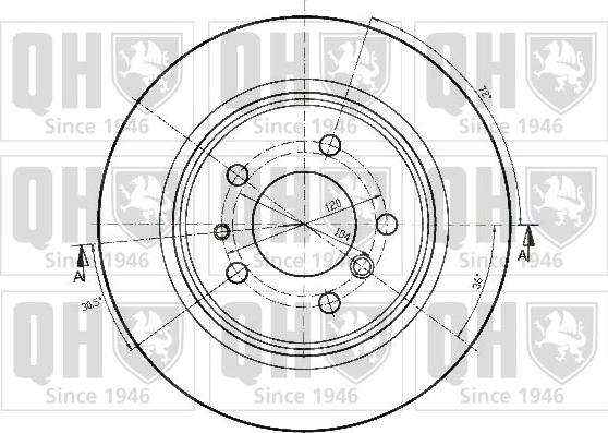 Quinton Hazell BDC3646 - Тормозной диск autosila-amz.com