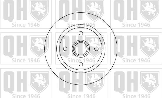 Quinton Hazell BDC3650 - Тормозной диск autosila-amz.com