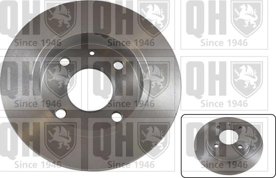 Quinton Hazell BDC3611 - Тормозной диск autosila-amz.com