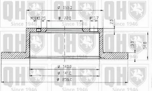 Quinton Hazell BDC3195 - Тормозной диск autosila-amz.com