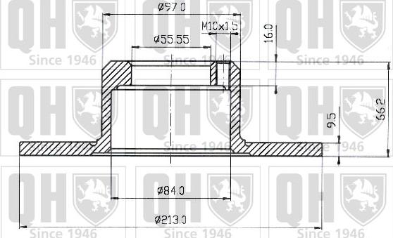 Quinton Hazell BDC3189 - Тормозной диск autosila-amz.com