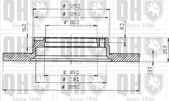 Quinton Hazell BDC3176 - Тормозной диск autosila-amz.com