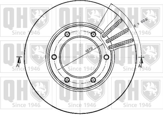 Quinton Hazell BDC3358 - Тормозной диск autosila-amz.com