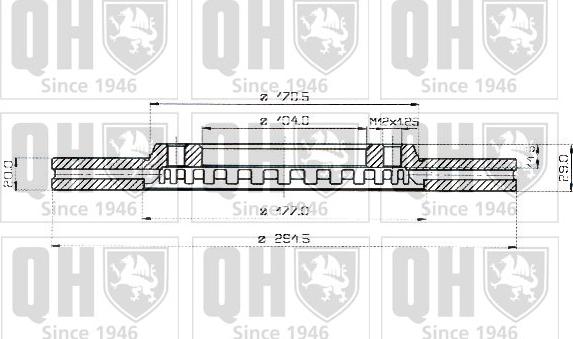 Quinton Hazell BDC3358 - Тормозной диск autosila-amz.com