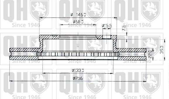 Quinton Hazell BDC3317 - Тормозной диск autosila-amz.com