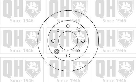 Quinton Hazell BDC3384 - Тормозной диск autosila-amz.com