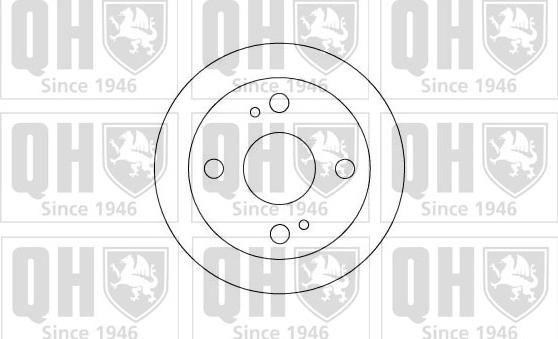 Quinton Hazell BDC3702 - Тормозной диск autosila-amz.com