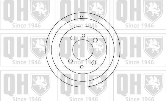 Quinton Hazell BDR426 - Тормозной барабан autosila-amz.com