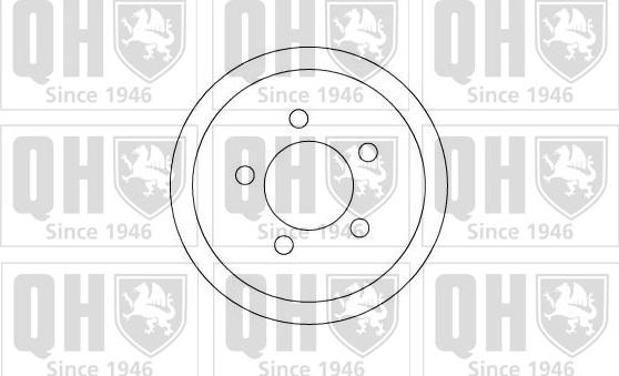 Quinton Hazell BDR310 - Тормозной барабан autosila-amz.com