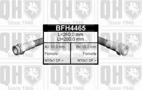 Quinton Hazell BFH4465 - Тормозной шланг autosila-amz.com
