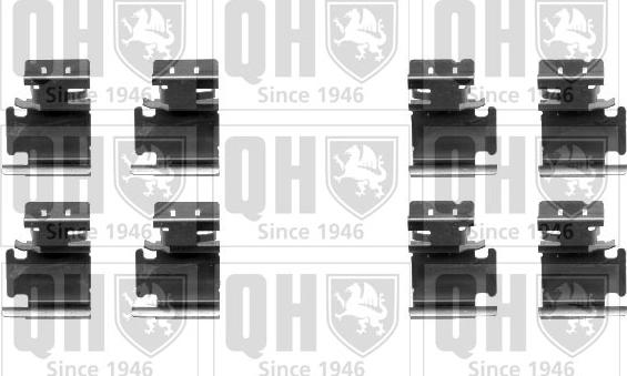 Quinton Hazell BFK924 - Комплектующие для колодок дискового тормоза autosila-amz.com