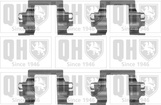Quinton Hazell BFK675 - Комплектующие для колодок дискового тормоза autosila-amz.com