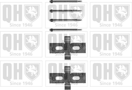 Quinton Hazell BFK709 - Комплектующие для колодок дискового тормоза autosila-amz.com