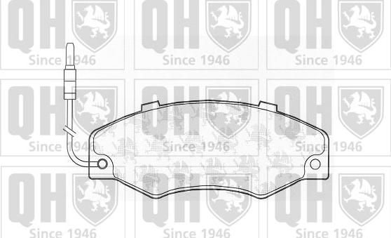 Quinton Hazell BP457 - Тормозные колодки, дисковые, комплект autosila-amz.com