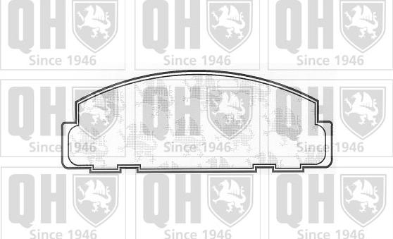 Quinton Hazell BP485 - Тормозные колодки, дисковые, комплект autosila-amz.com