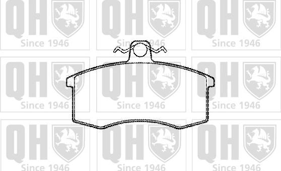 Quinton Hazell BP501 - Тормозные колодки, дисковые, комплект autosila-amz.com