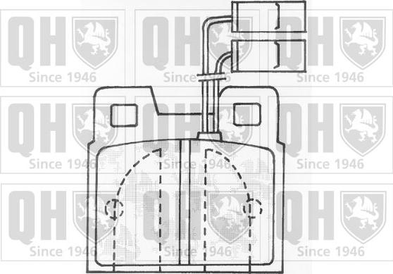 Quinton Hazell BP527 - Тормозные колодки, дисковые, комплект autosila-amz.com
