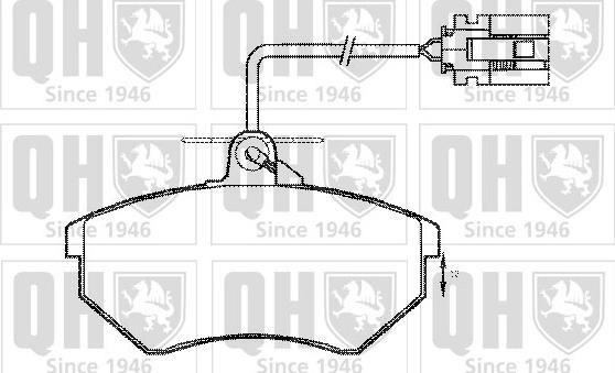 Quinton Hazell BP608 - Тормозные колодки, дисковые, комплект autosila-amz.com