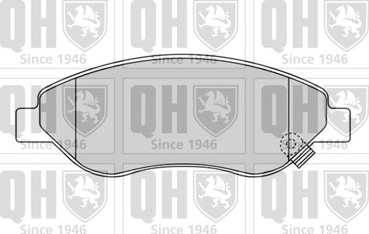 Quinton Hazell BP1552 - Тормозные колодки, дисковые, комплект autosila-amz.com