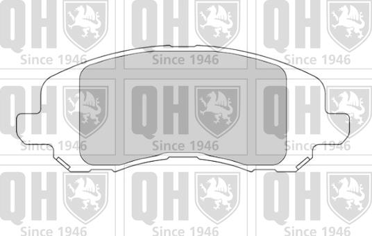 Quinton Hazell BP1695 - Тормозные колодки, дисковые, комплект autosila-amz.com