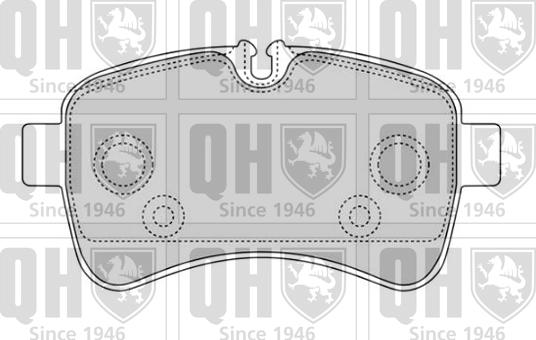 Quinton Hazell BP1672 - Тормозные колодки, дисковые, комплект autosila-amz.com