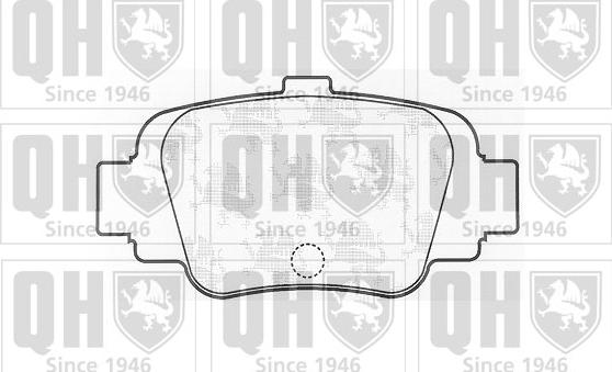 Quinton Hazell BP847 - Тормозные колодки, дисковые, комплект autosila-amz.com