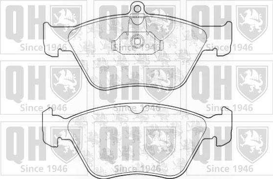 Quinton Hazell BP793 - Тормозные колодки, дисковые, комплект autosila-amz.com