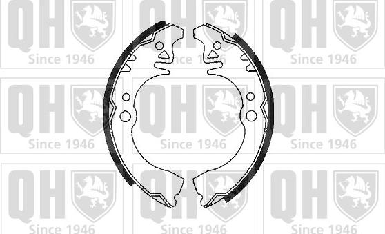 Quinton Hazell BS915 - Комплект тормозных колодок, барабанные autosila-amz.com