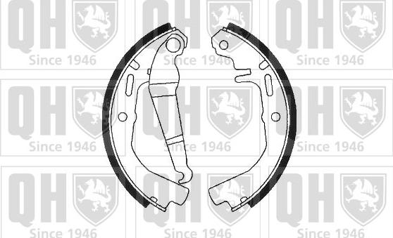 Quinton Hazell BS560 - Комплект тормозных колодок, барабанные autosila-amz.com