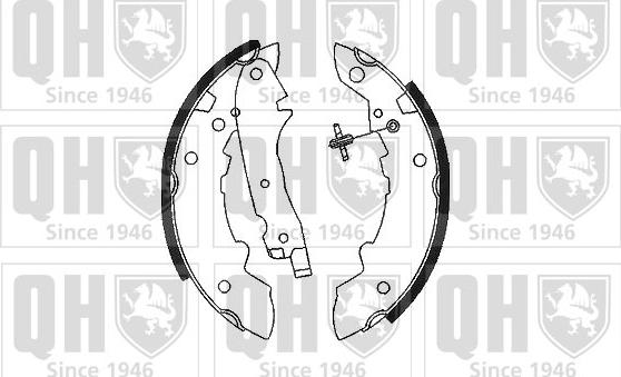 Quinton Hazell BS568 - Комплект тормозных колодок, барабанные autosila-amz.com