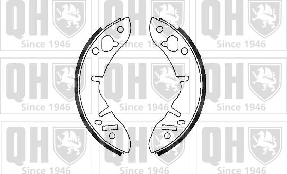 Quinton Hazell BS525 - Комплект тормозных колодок, барабанные autosila-amz.com