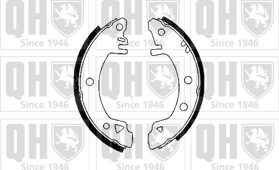 Quinton Hazell BS631 - Комплект тормозных колодок, барабанные autosila-amz.com