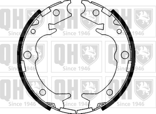 Quinton Hazell BS1095 - Комплект тормозов, ручник, парковка autosila-amz.com