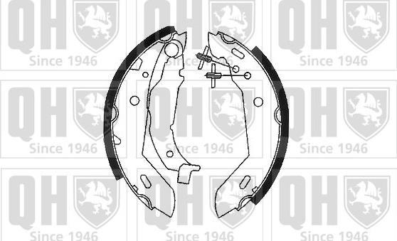 Quinton Hazell BS1043 - Комплект тормозных колодок, барабанные autosila-amz.com