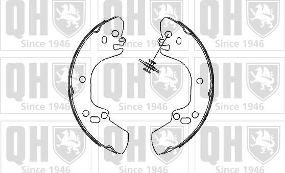 Quinton Hazell BS1031 - Комплект тормозных колодок, барабанные autosila-amz.com
