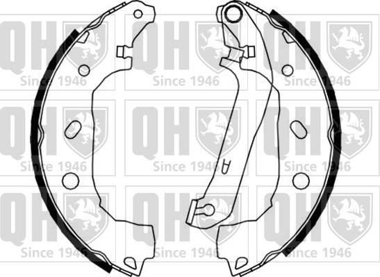 Quinton Hazell BS1150 - Комплект тормозных колодок, барабанные autosila-amz.com