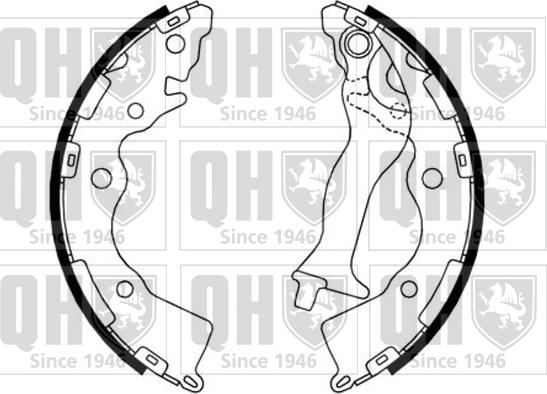 Quinton Hazell BS1185 - Комплект тормозных колодок, барабанные autosila-amz.com