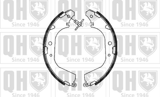 Quinton Hazell BS761 - Комплект тормозных колодок, барабанные autosila-amz.com