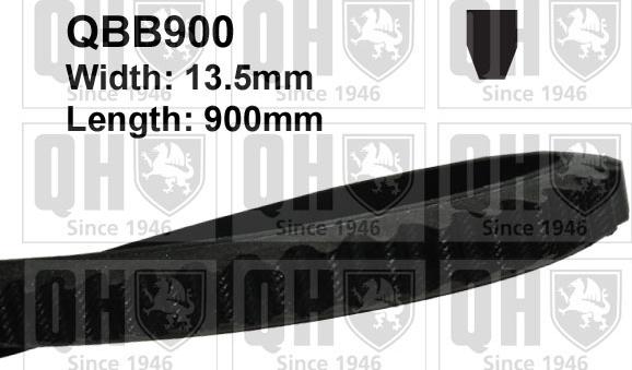 Quinton Hazell QBB900 - Клиновой ремень, поперечные рёбра autosila-amz.com