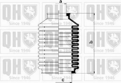 Quinton Hazell QG1083 - Пыльник, рулевое управление autosila-amz.com