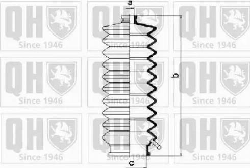 Quinton Hazell QG1180 - Комплект пыльника, рулевое управление autosila-amz.com