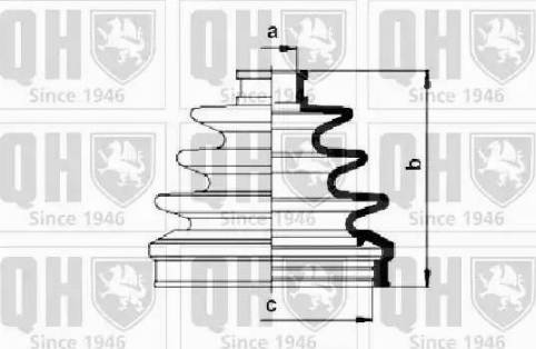 Quinton Hazell QJB495 - Пыльник, приводной вал autosila-amz.com