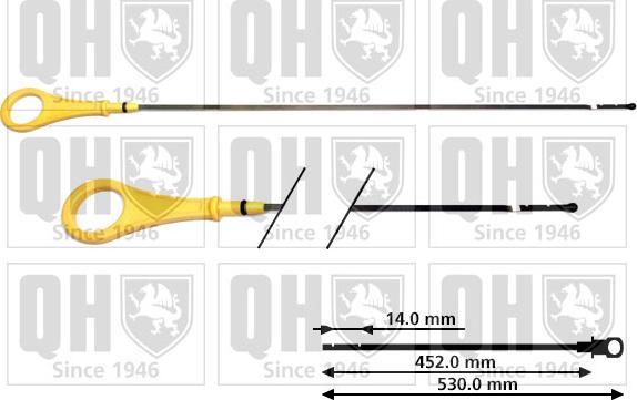 Quinton Hazell QOD140 - Указатель уровня масла autosila-amz.com