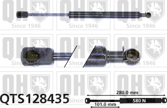 Quinton Hazell QTS128435 - Газовая пружина, упор autosila-amz.com